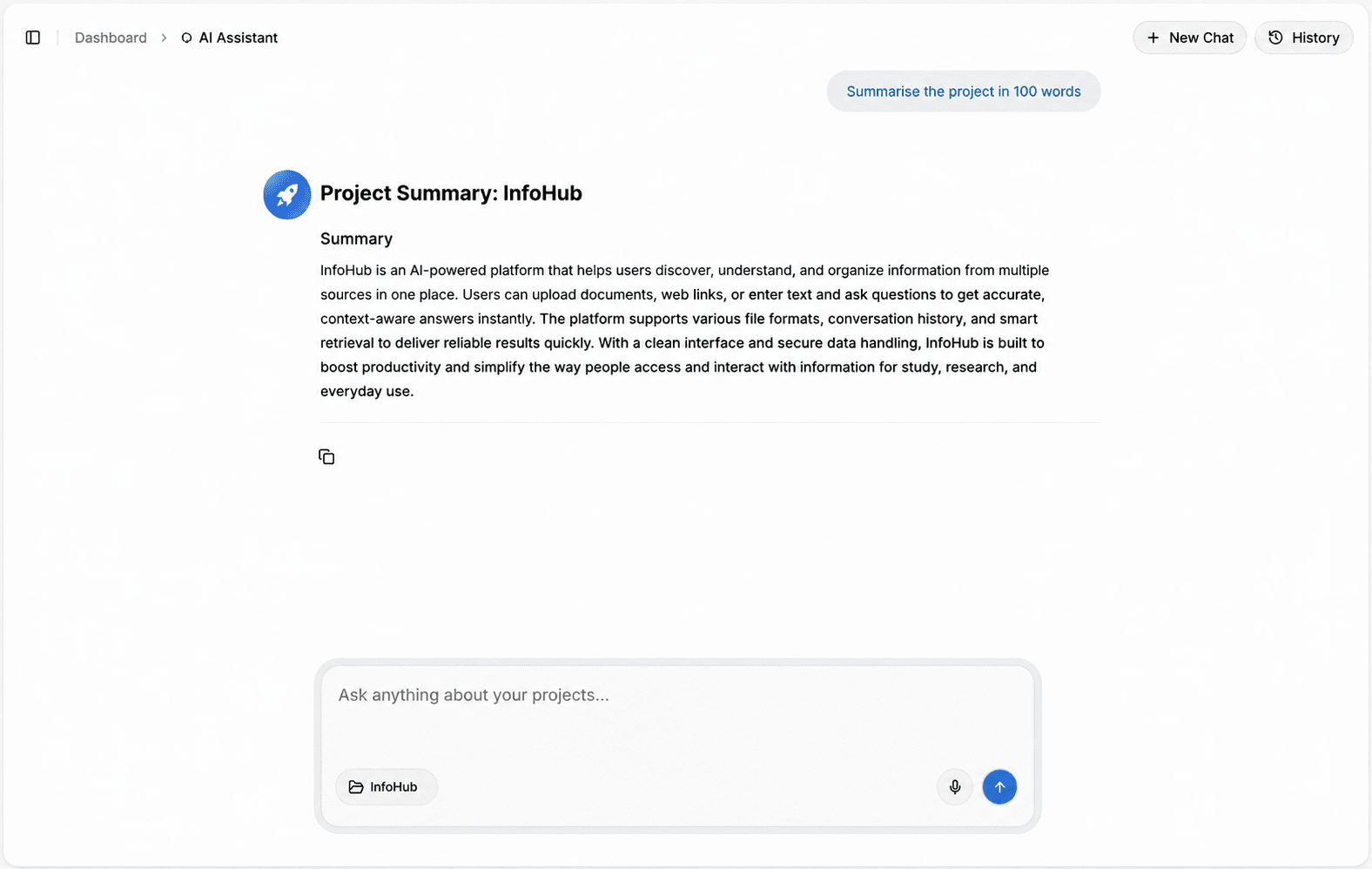 Query Tracking dashboard overview